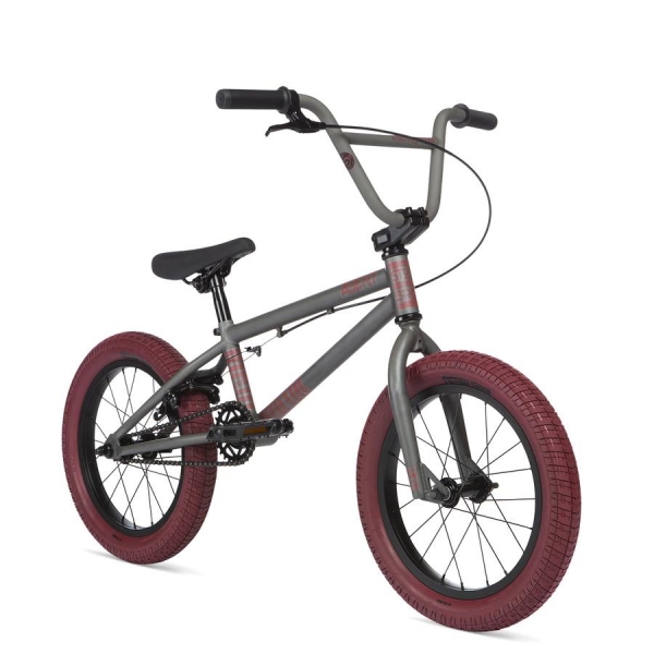 STOLEN AGENT 16 2020 16.25 Matte Raw with Red Tires BMX bike
