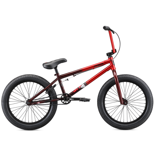 Mongoose L80 2020 21 red with brown BMX bike