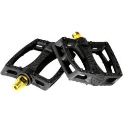 Colony Fantastic Black with gold BMX Pedals