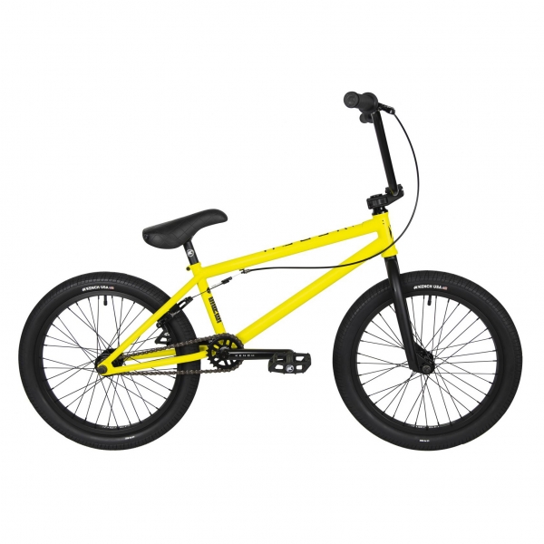 Kench Street CRO-MO 2021 21 yellow BMX bike